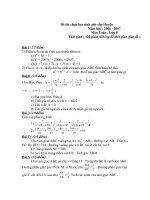 Đề thi Toán học sinh giỏi Huyện có đáp án