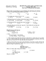 Đề kiểm tra cuối năm học