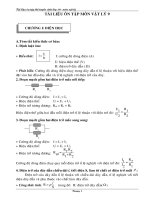 TÀI LIỆU ÔN THI LÍ 9