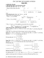 de cuong va de on tap hkII lop 10-suu tam