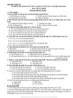 ĐÊ VÀ HDC THI HKII-VAT LY 8-NĂM 2010-2011.