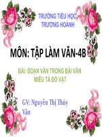 TLV-ĐOẠN VĂN TRONG BÀI VĂN MIÊU TẢ CON VẬT