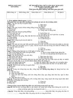 Đề thi HSG lý 7 - Sơn Dương 2007