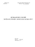 CHUYÊN ĐỀ GIAO VIỆC LÀM MỚI CHO HS