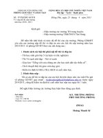 Nộp đề thi cấp trường năm học 2010-2011