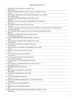 Sentence transformation - English 10 - Second semester