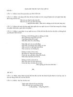 dạng dề ôn tập vào lớp 10