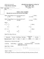 Đề kiểm tra lại môn toán lớp 4