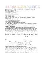 Bảo vệ nhóm chức trong tổng hợp hữu cơ