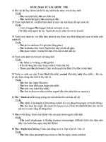 DÙNG MẠO TỪ XÁC ĐỊNH : THE