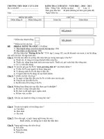 BỘ ĐỀ KIỂM TRA CUỐI KỲ II KHỐI 4-5