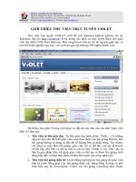 GIOI THIEU THU VIEN VIOLET