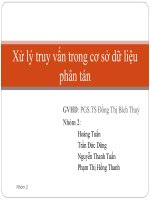 Xử lý truy vấn trong cơ sở dữ liệu phân tán
