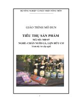 giáo tình tiêu thụ sản phẩm nghề chăn nuôi gà lợn hữu cơ
