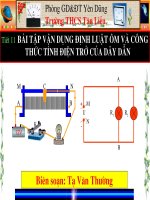 bai tap van dụng định luật ôm