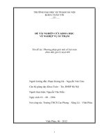 ĐỀ TÀI NGHIÊN CỨU KHOA HỌC VỀ NGHIỆP VỤ SƯ PHẠM     Tên đề tài: Phương pháp giải một số bài toán  chứa dấu giá trị tuyệt đối