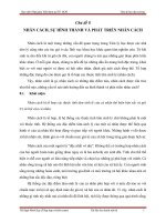 nhan cach su hinh thanh va phat trien nha canh