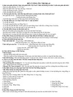 Đề CƯơng Ôn Thi HKII MÔN Địa Năm 2010-2011