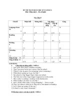 Đề KT Ki 2 10-11+Ma trận+Đáp án