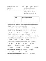 DE THI CUOI KI 2 MON TOAN 4 CO DAP A