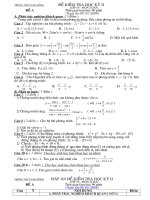 de thi kII LOP 10 HR TH