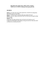 Đề kiểm tra học kì II Công nghệ 6