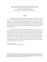 báo cáo khoa học kinh tế đề tài Một số kịch bản cho chính sách thương mại của Việt Nam