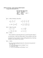 Đề thi thử HKII lớp 6 môn toán