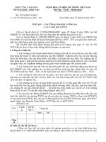 Hướng dẫn xét tốt nghiệp THCS cua Nam Định