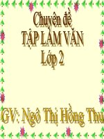 Chuyên đề TẬP LÀM VĂN lớp 2 năm 2011