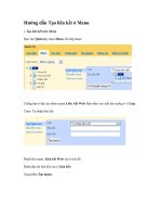 Huong dan Tao lien ket o Menu