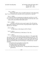 Đề thi HSG Sinh 9 tỉnh Điện biên ( năm 2010-2011)