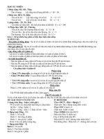 HÊ THÔNG KIÊN THƯC TOAN  4