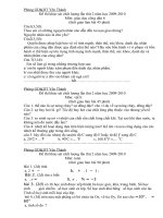 đề thi khảo sát chất lượng lần 2