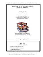 SKKN: nâng cao chất lượng dạy và học cho đội ngũ