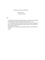 ĐỀ + ĐÁP ÁN THI HKII SỬ 10