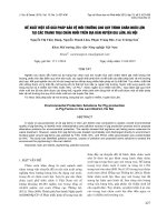 ĐỀ XUẤT MỘT SỐ GIẢI PHÁP BẢO VỆ MÔI TRƯỜNG CHO QUY TRÌNH CHĂN NUÔI LỢN TẠI CÁC TRANG TRẠI CHĂN NUÔI TRÊN ĐỊA BÀN HUYỆN GIA LÂM, HÀ NỘI