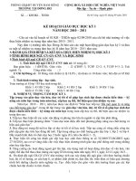 Kế hoạch học kỳ I năm học 2010-2011