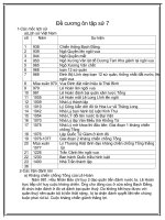 Đề cương ôn tập sử 7 (có trả lời)