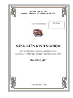 Một số biện pháp nâng cao chất lượng dạy phần cảm thụ văn học cho học  sinh lớp 5