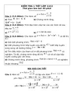 KT 1 tiết - đạo hàm - lớp 11 (10-11)