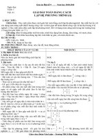 GIÁO ÁN ĐẠI SỐ 9 HK II