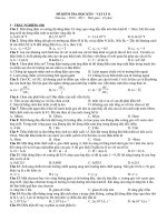 ĐỀ KIỂM TRA HỌC KÌ 2 - VẬT LÍ 11- 2010-2011