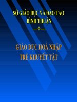 Giáo dục hòa nhập trẻ khuyết tật