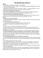 Đề cương ôn tập Kho, Sử, Địa lớp 4