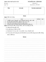 đề KT 45'' - chuong 3 hình học 7