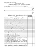 Đề giao lưu HSG LOP 4