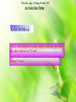 AN TOÀN GIAO THÔNG - LỚP 2 - TUẦN 31