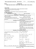 Giáo án phụ đạo học sinh yếu – kém toán 8