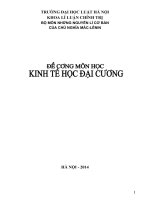 đề cương môn học kinh tế học đại cương